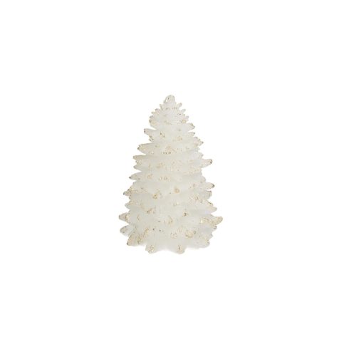 Nagy fehér fenyőfa alakú gyertya 22 cm